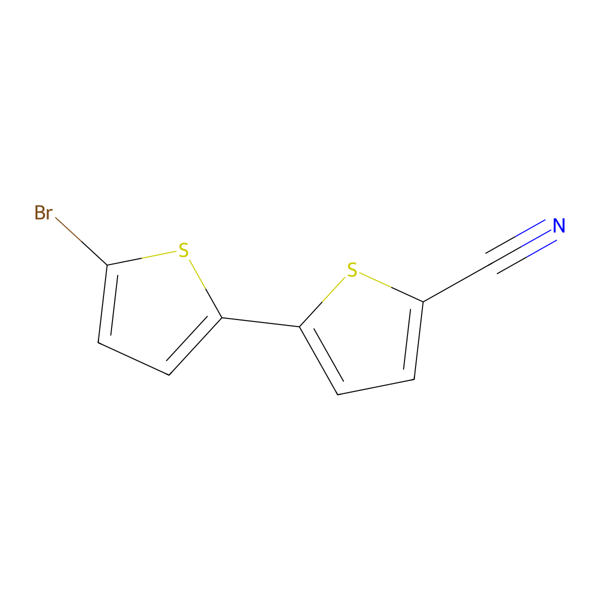 5'-Bromo-(2,2'-bithiophene)-5-carbonitrile molecular structure, CAS 176787-96-5