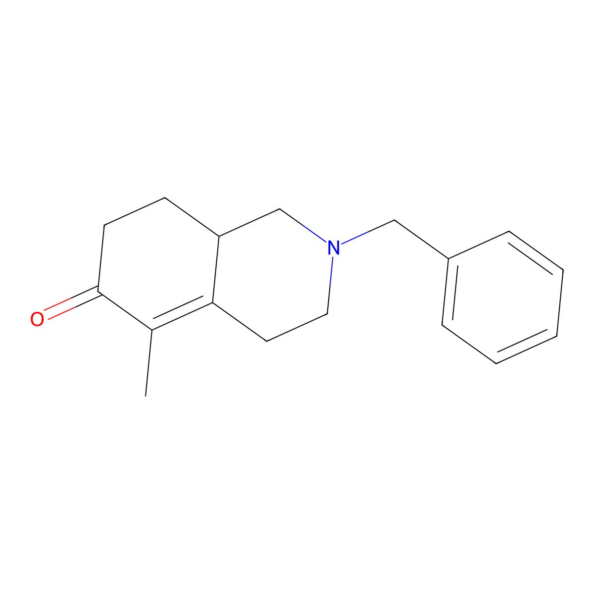 2-Benzyl-5-methyl-1,2,3,4,6,7,8,8a-octahydroisoquinolin-6-one molecular structure, CAS 176796-78-4
