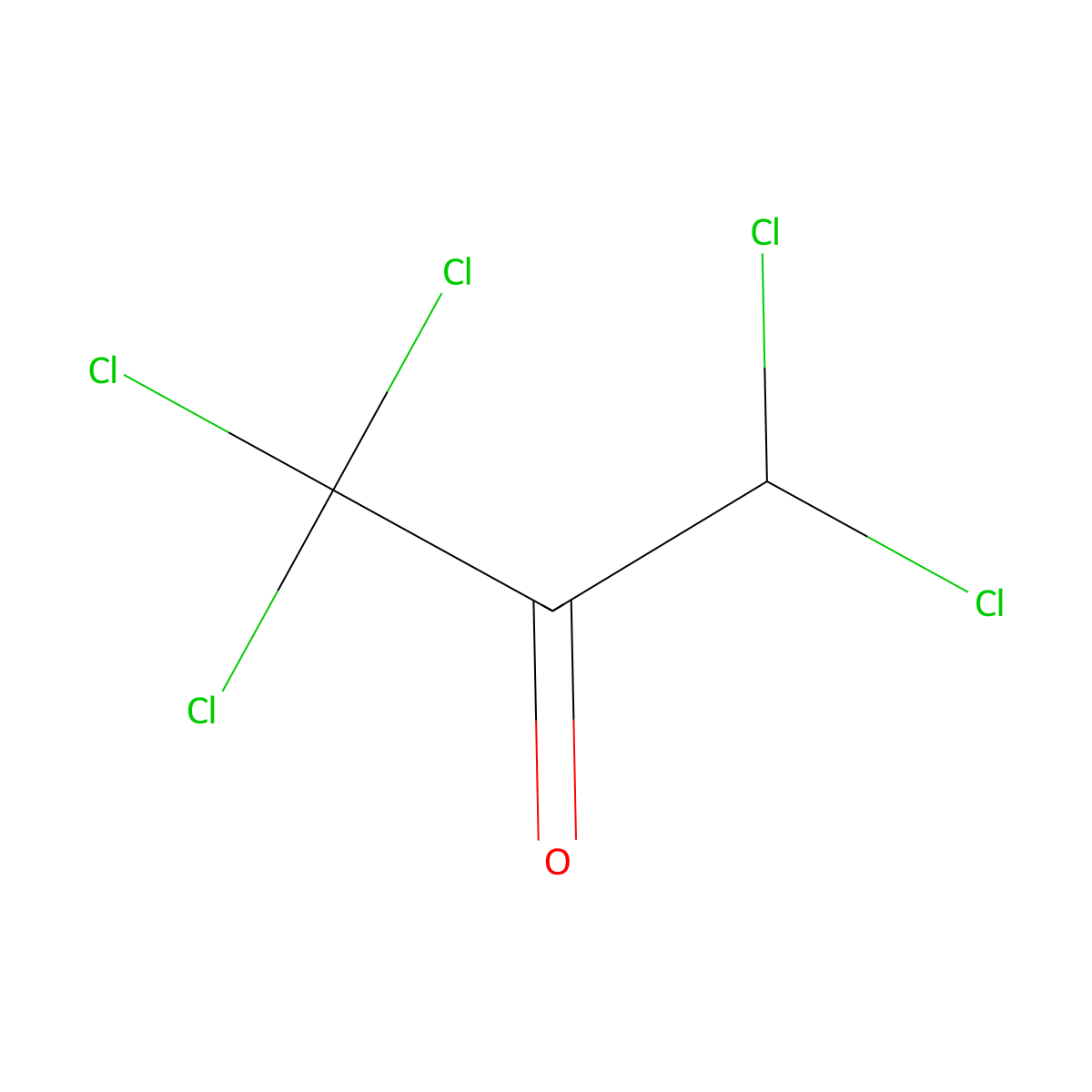 1,1,1,3,3-Pentachloro-2-propanone molecular structure, CAS 1768-31-6