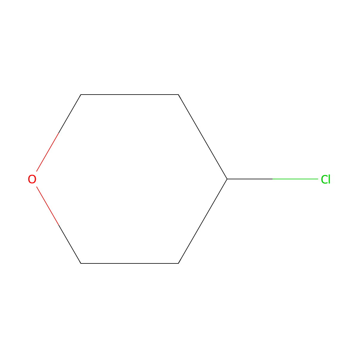 2H-Pyran, 4-chlorotetrahydro- molecular structure, CAS 1768-64-5