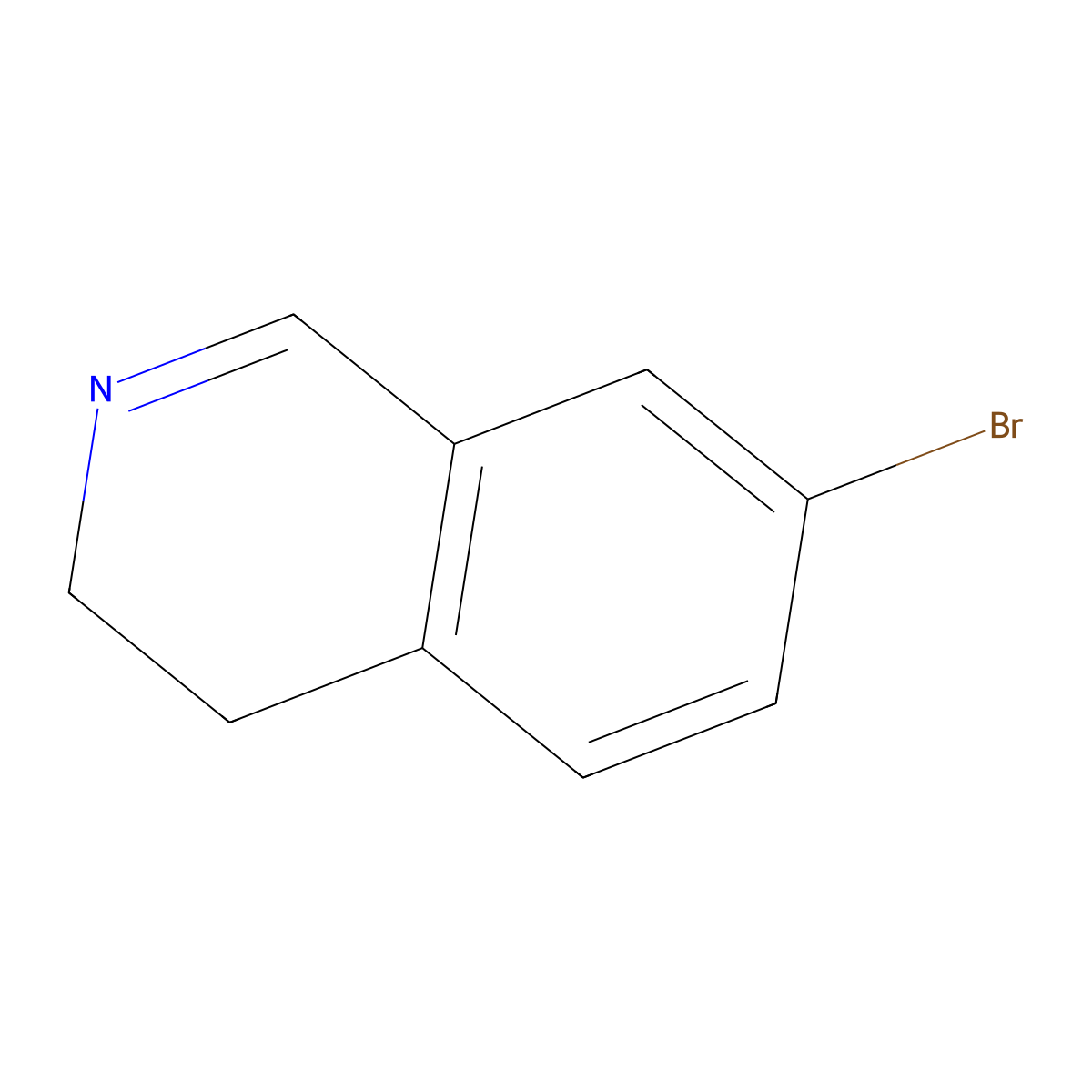 7-Bromo-3,4-dihydroisoquinoline molecular structure, CAS 17680-54-5
