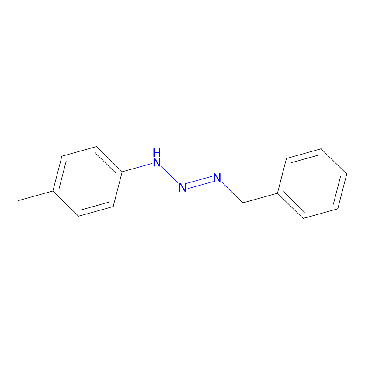1-(4-Methylphenyl)-3-(phenylmethyl)-1-triazene molecular structure, CAS 17683-09-9