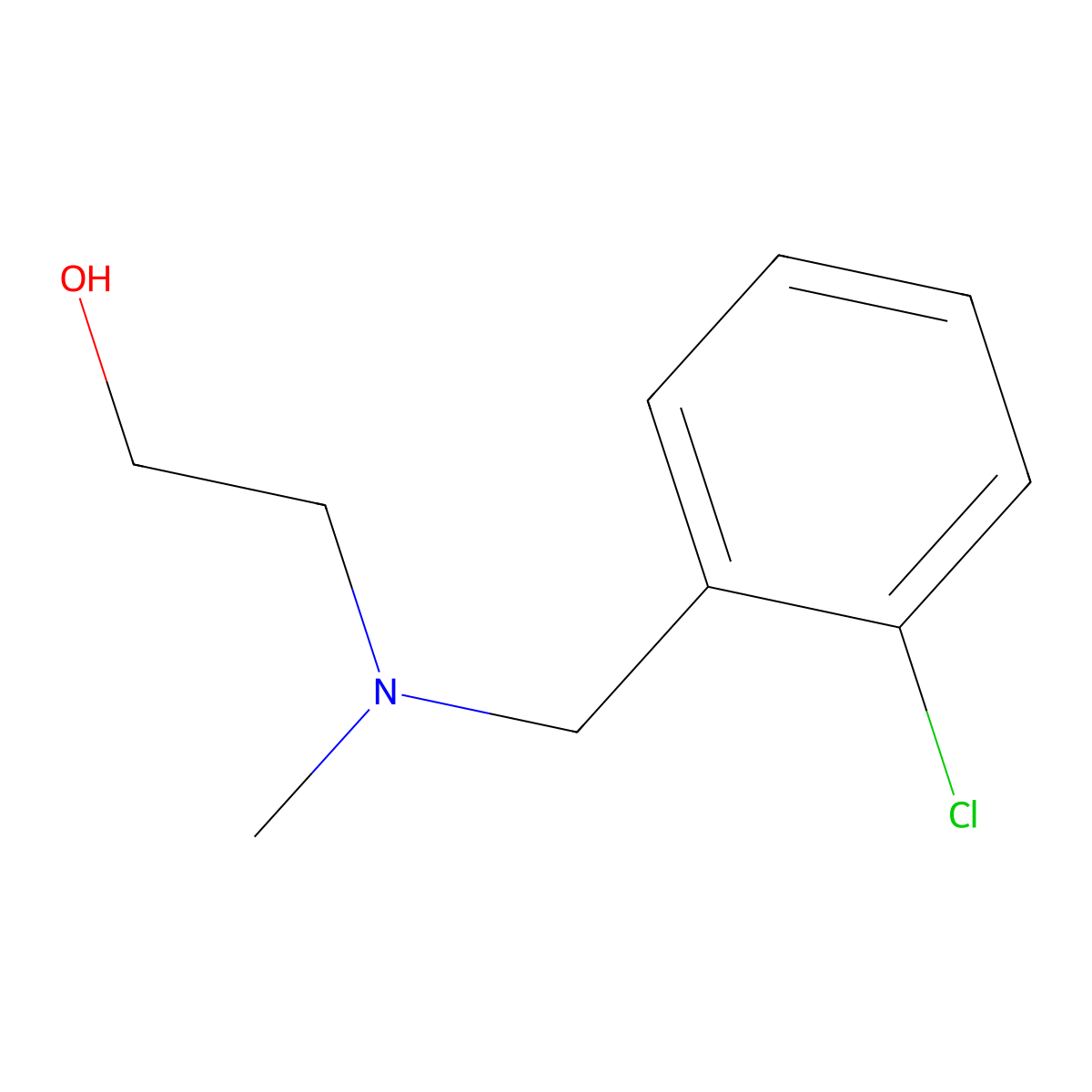 2-[(2-Chloro-benzyl)-methyl-amino]-ethanol molecular structure, CAS 17683-37-3
