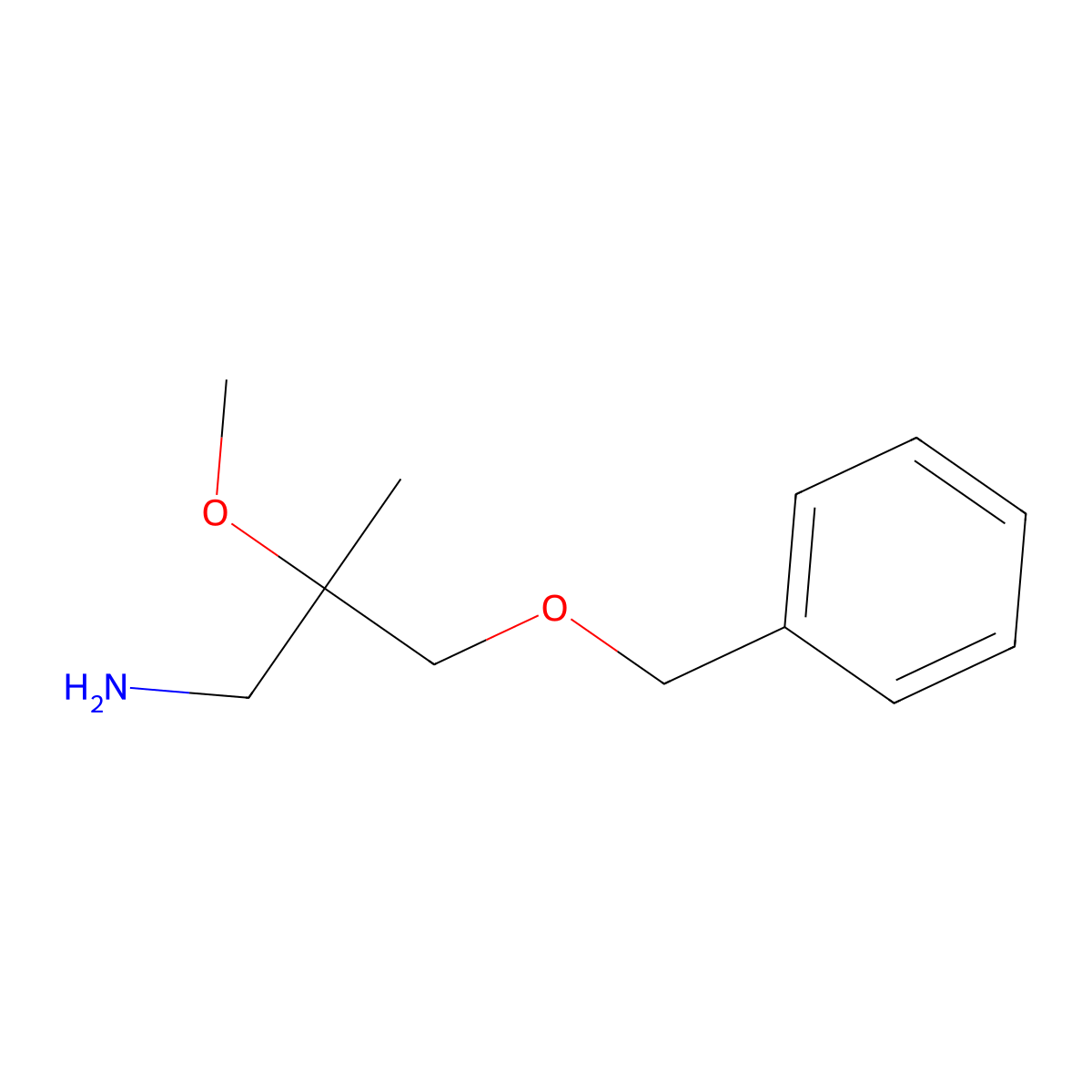 3-(Benzyloxy)-2-methoxy-2-methylpropan-1-amine molecular structure, CAS 176848-24-1