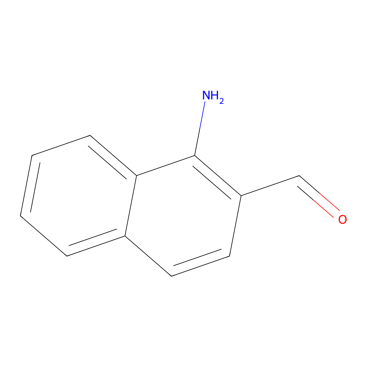 1-Amino-2-naphthalenecarbaldehyde molecular structure, CAS 176853-41-1