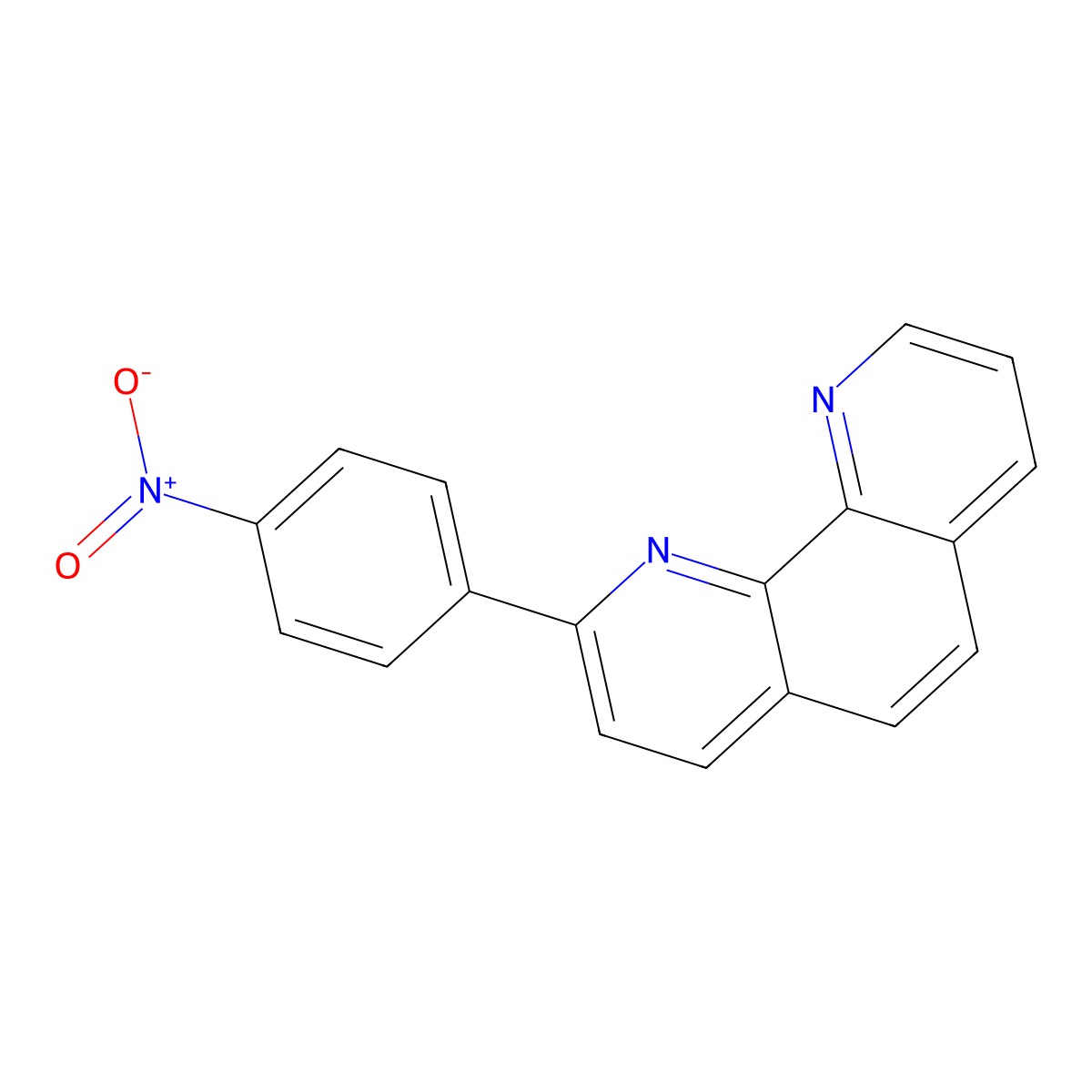 2-(4-Nitrophenyl)-1,10-phenanthroline molecular structure, CAS 176853-42-2