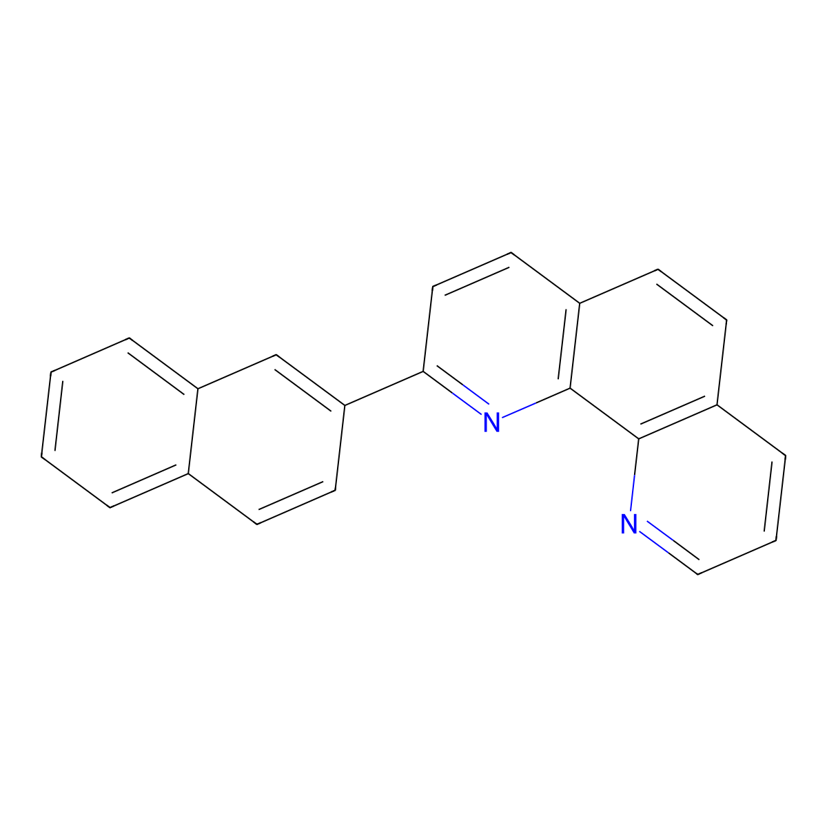 2-(Naphthalen-2-yl)-1,10-phenanthroline molecular structure, CAS 176853-44-4