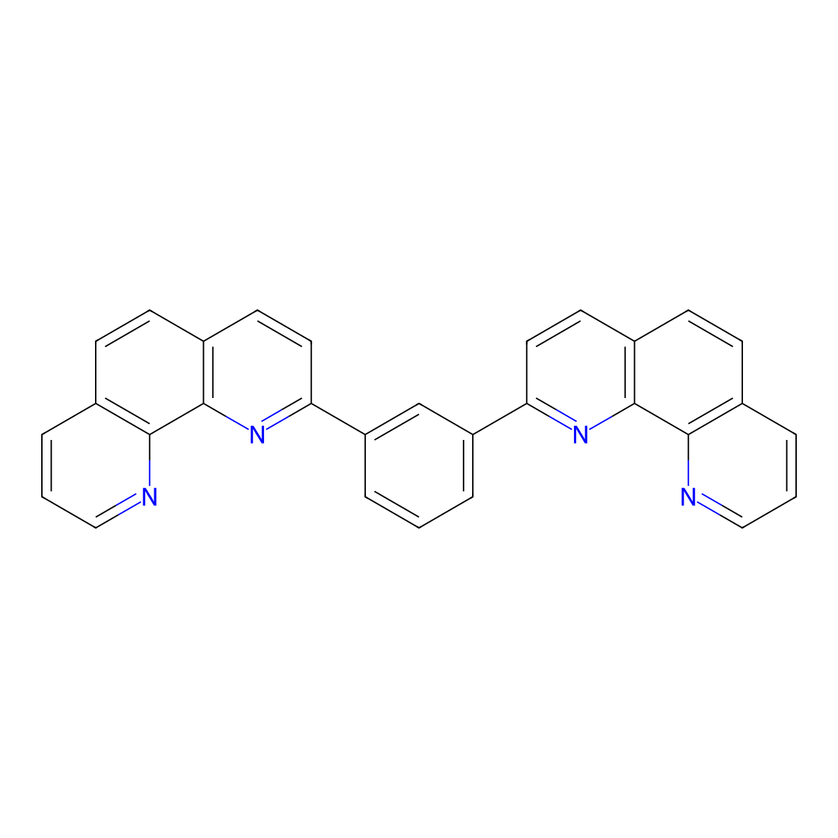 2,2'-(1,3-Phenylene)bis[1,10-phenanthroline] molecular structure, CAS 176853-48-8