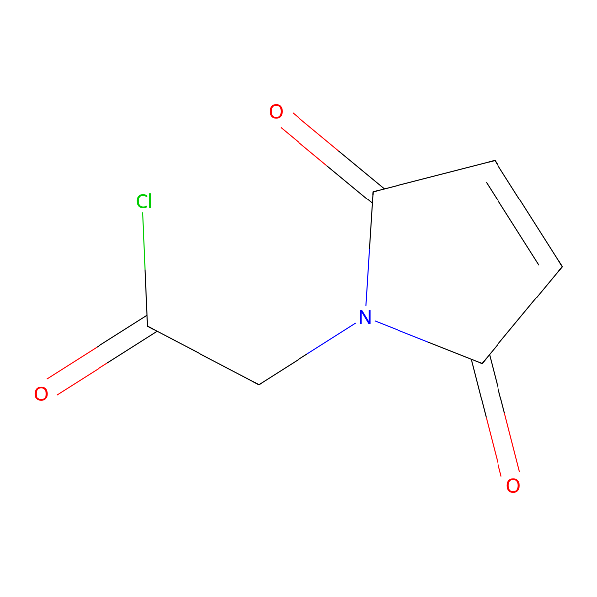 N,N-maleoyl-glycyl chloride molecular structure, CAS 17686-36-1