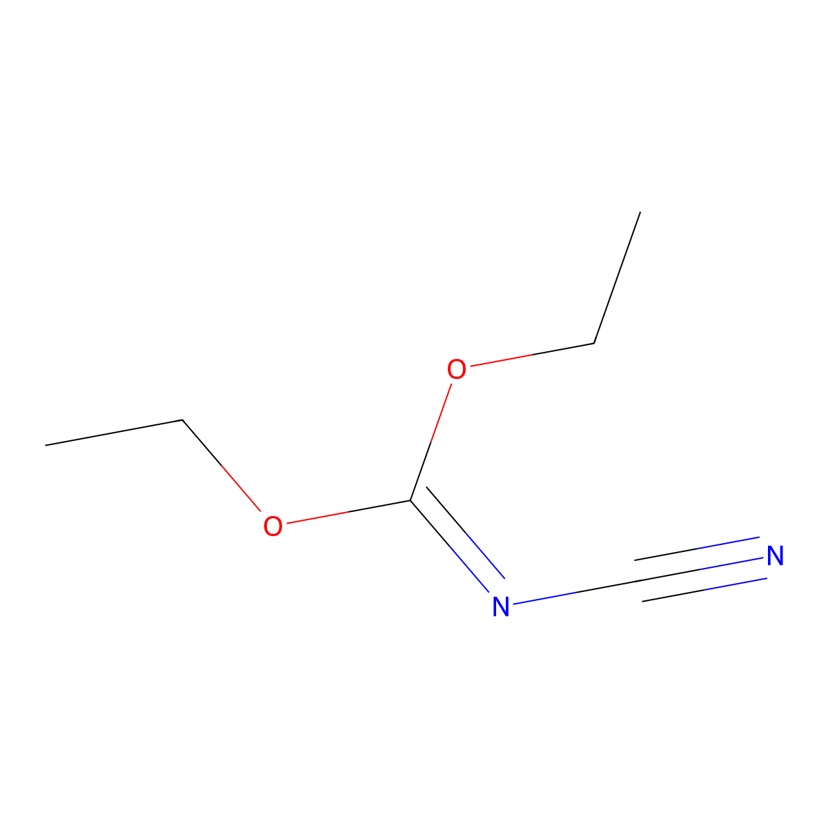ethyl N-cyanoethoxycarboximidate molecular structure, CAS 17686-46-3