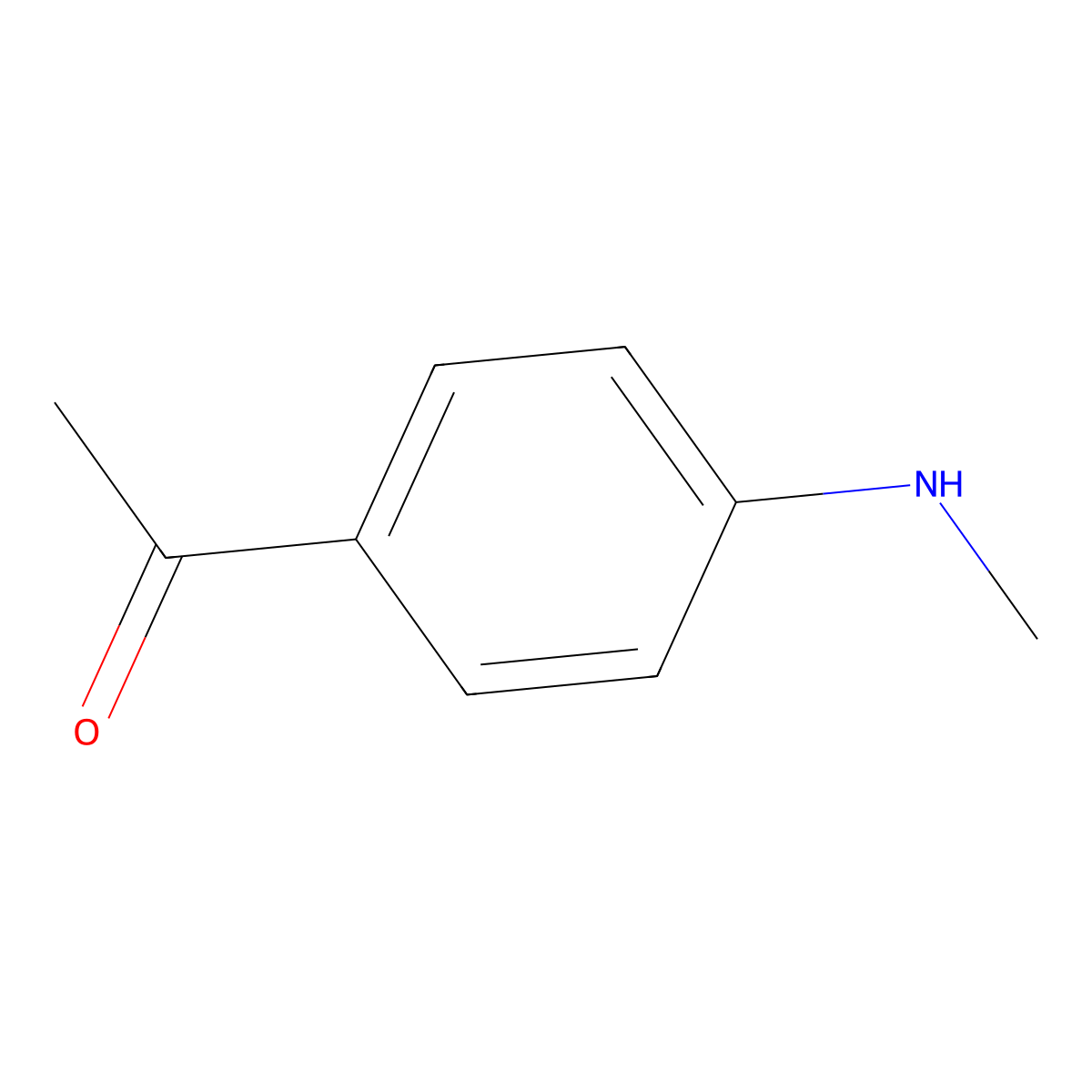 1-[4-(Methylamino)phenyl]ethan-1-one molecular structure, CAS 17687-47-7