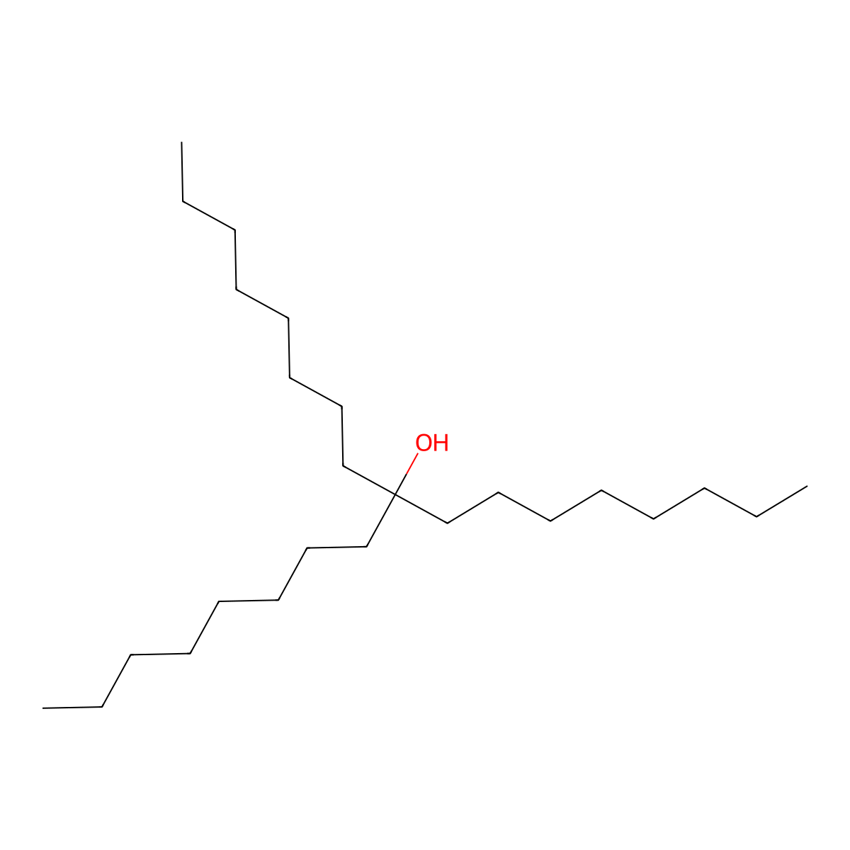 9-Octylheptadecan-9-ol molecular structure, CAS 17687-72-8