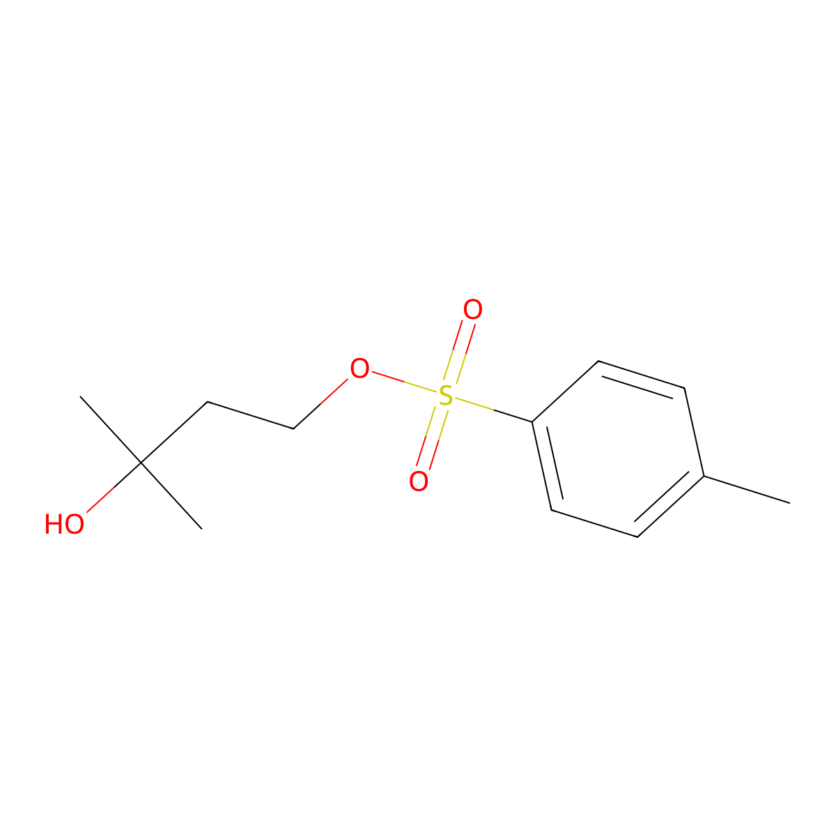 2-Methyl-4-[(4-methylbenzenesulfonyl)oxy]butan-2-ol molecular structure, CAS 17689-66-6