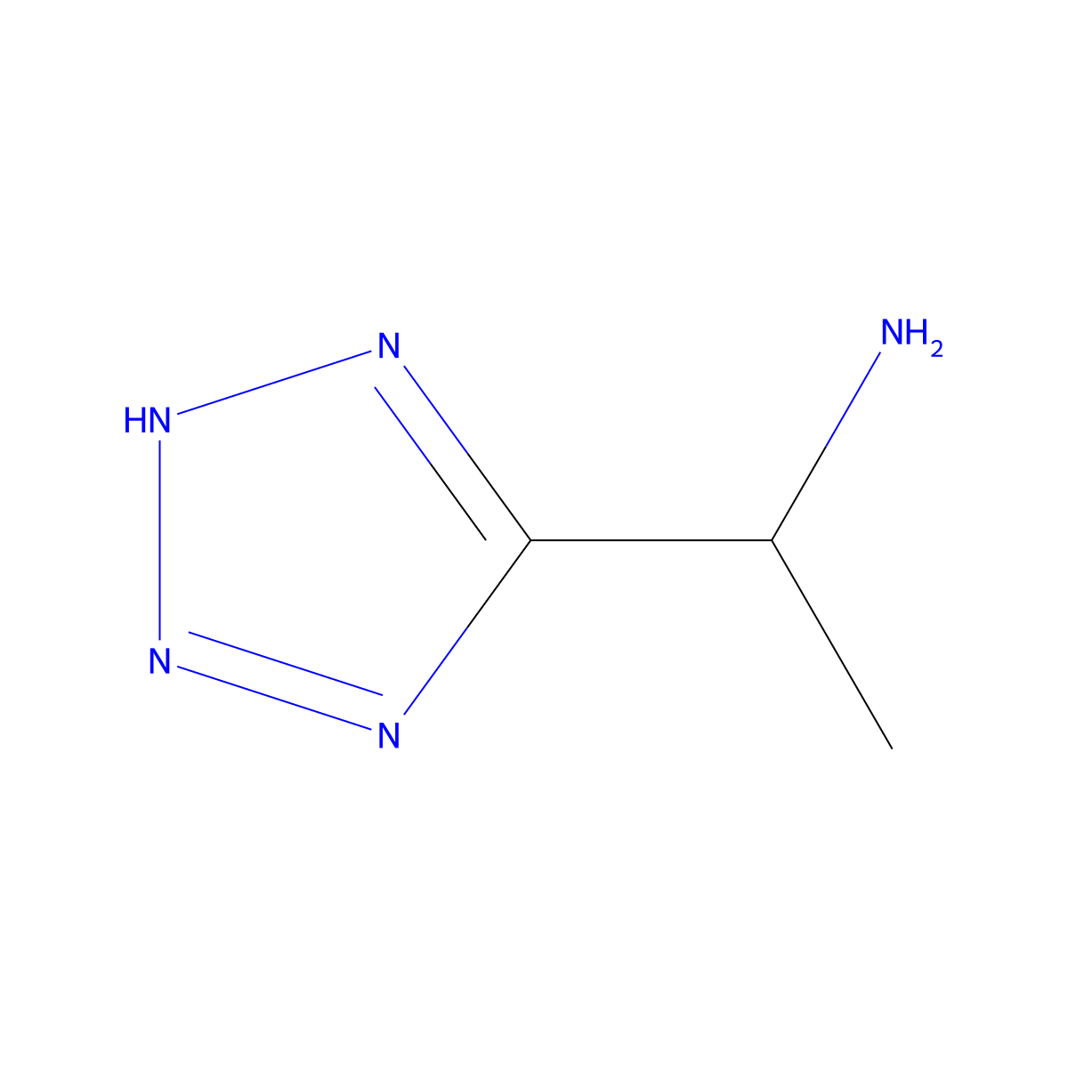 (1r)-1-(1h-1,2,3,4-Tetrazol-5-yl)ethan-1-amine molecular structure, CAS 176894-59-0