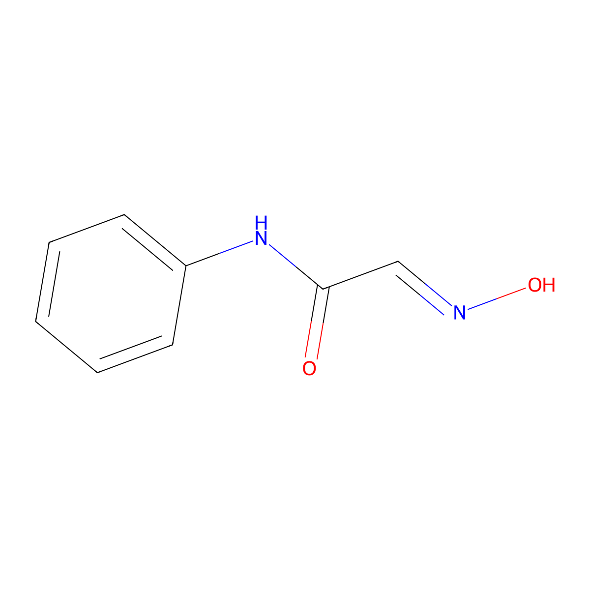 Acetamide, 2-(hydroxyimino)-N-phenyl- molecular structure, CAS 1769-41-1