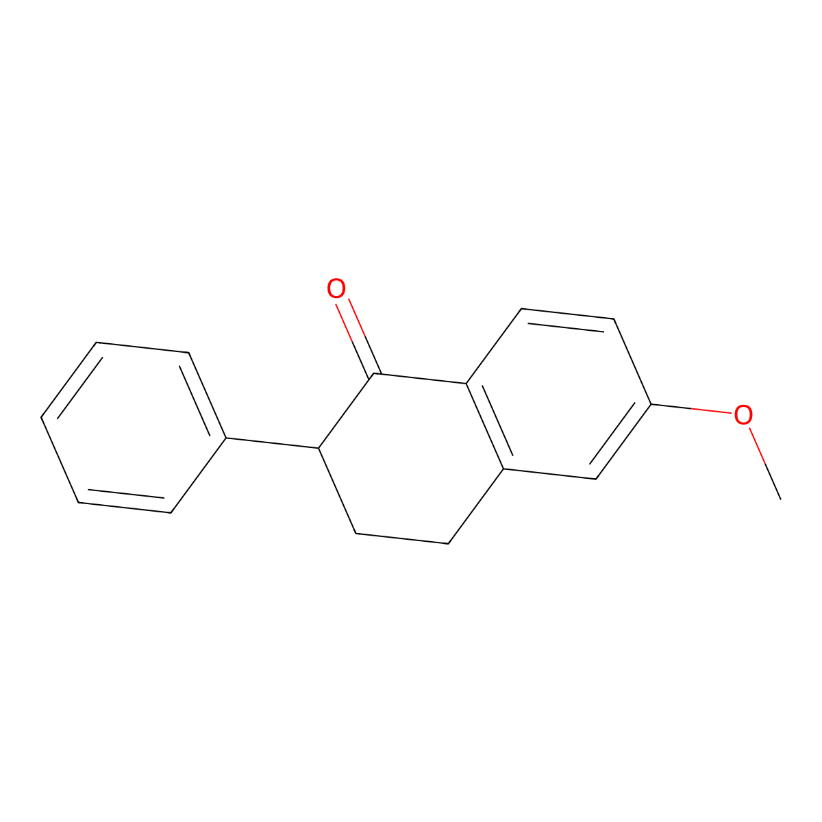 6-Methoxy-2-phenyl-tetralone molecular structure, CAS 1769-84-2