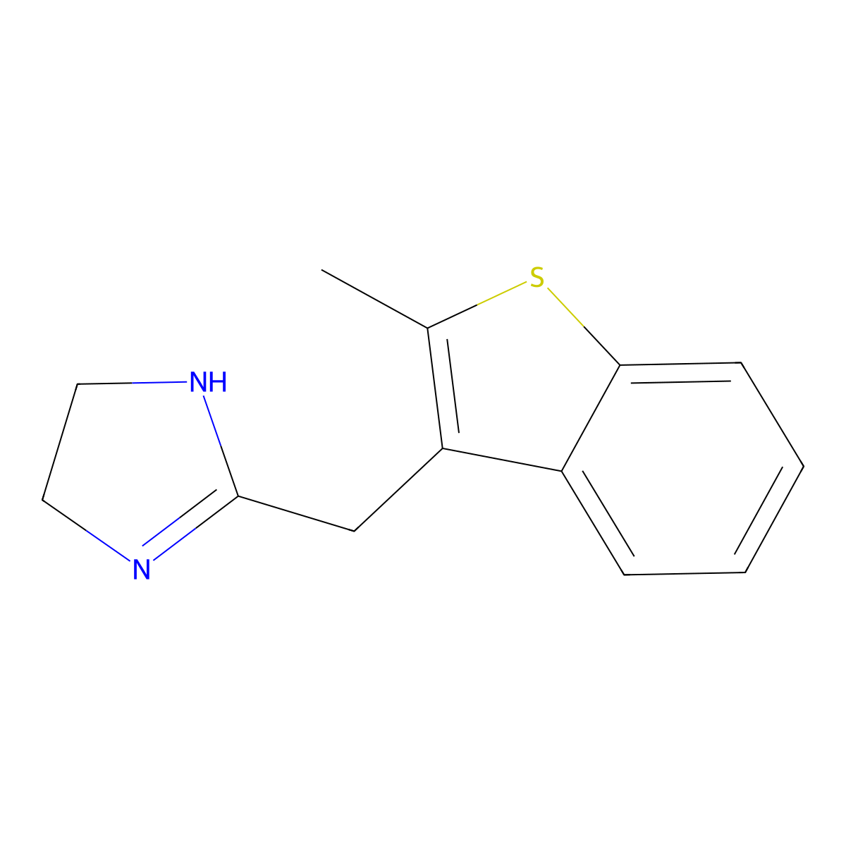 Metizoline molecular structure, CAS 17692-22-7