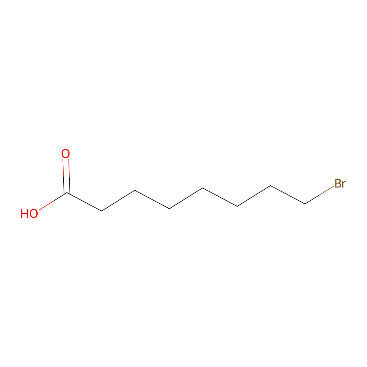 8-Bromooctanoic acid molecular structure, CAS 17696-11-6