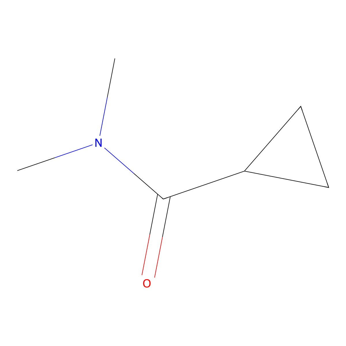 N,N-Dimethylcyclopropanecarboxamide molecular structure, CAS 17696-23-0