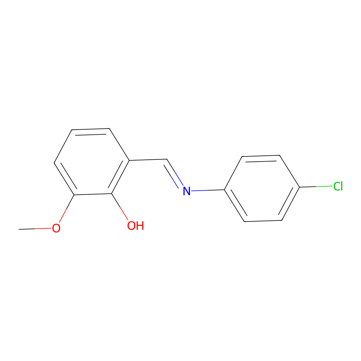 Alpha-(4-chlorophenylimino)-6-methoxy-O-cresol molecular structure, CAS 17696-47-8