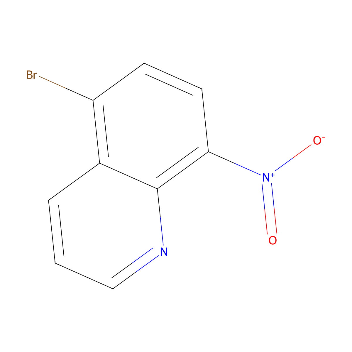 5-Bromo-8-nitroquinoline molecular structure, CAS 176967-80-9