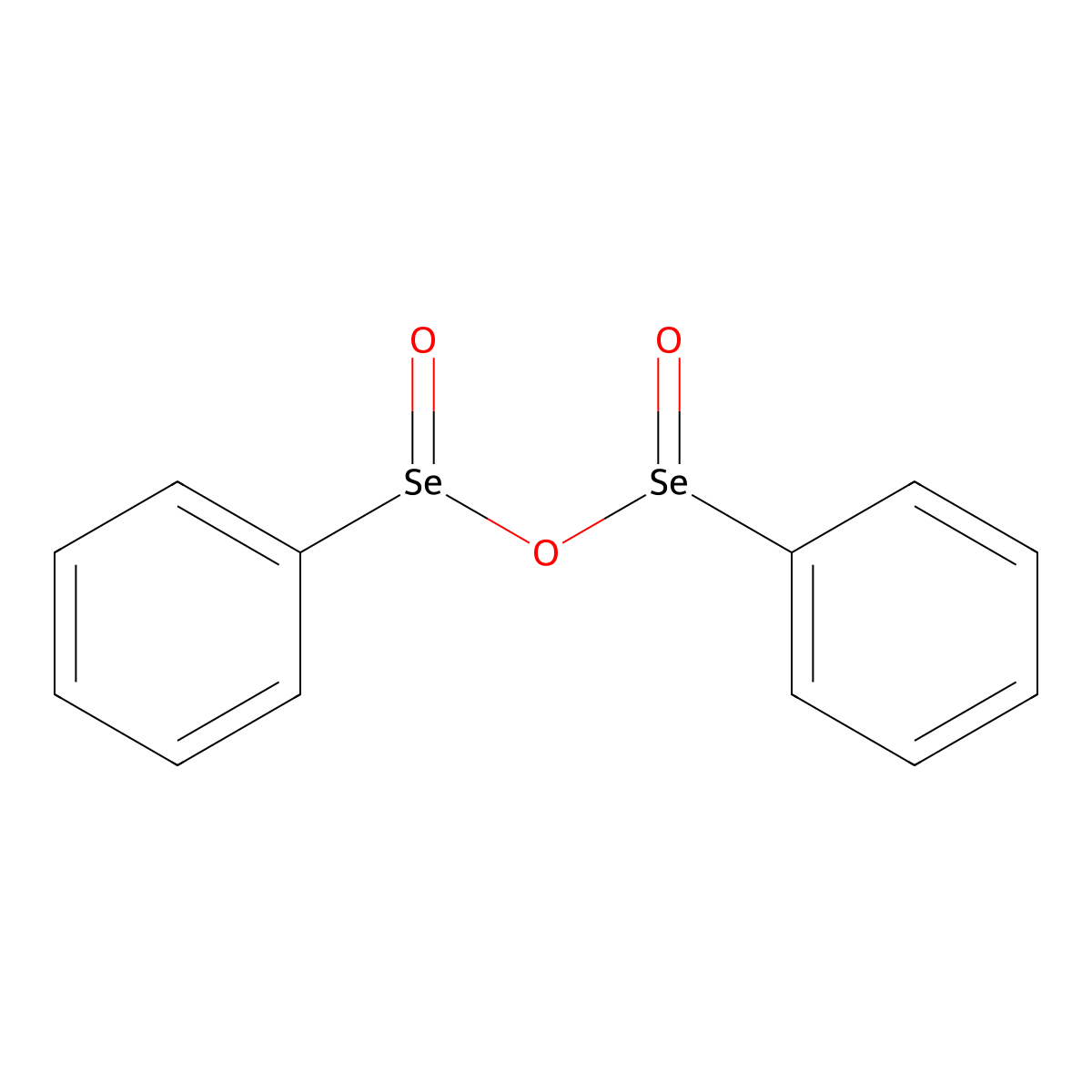 Phenylseleninyl benzeneseleninate molecular structure, CAS 17697-12-0