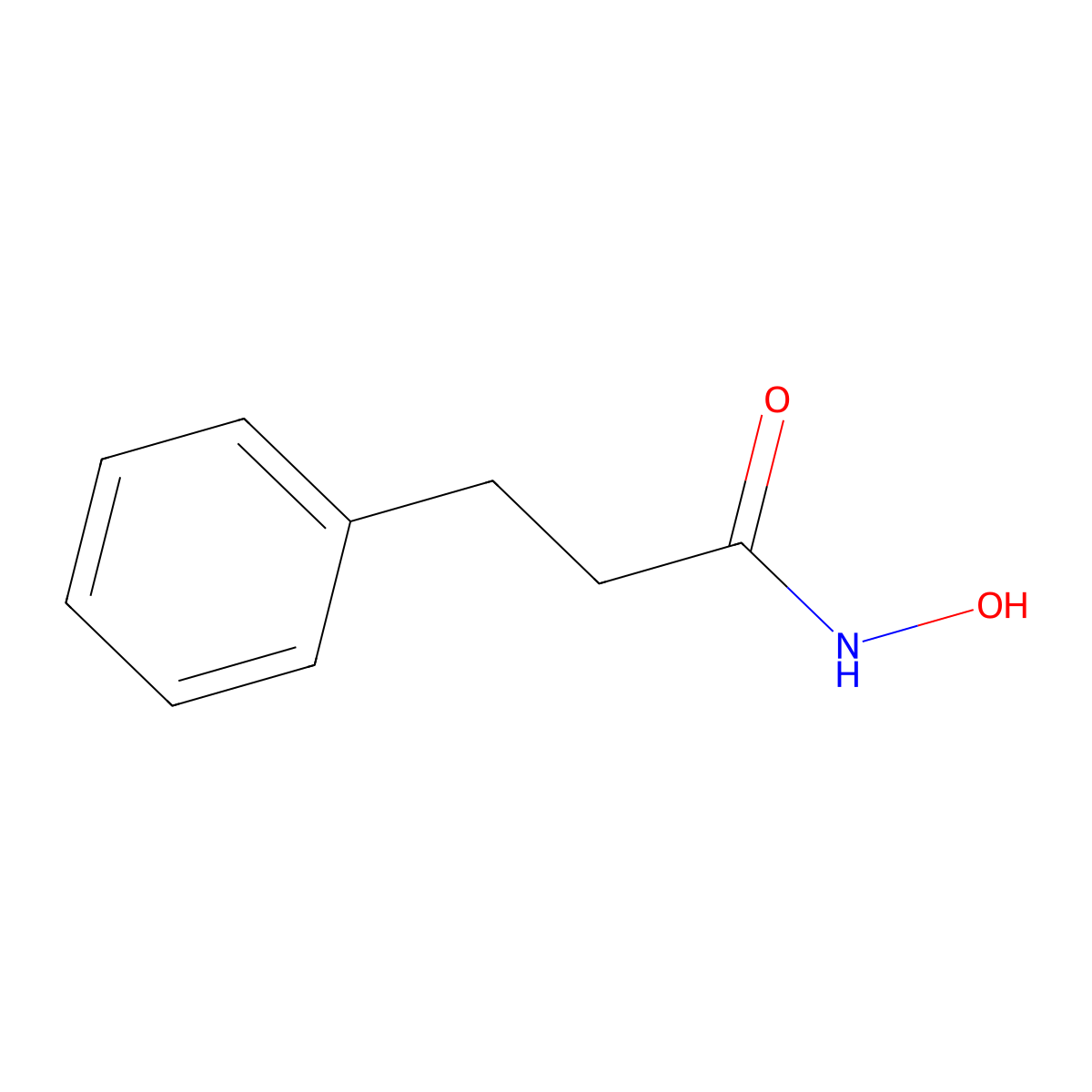 N-hydroxy-3-phenylpropanamide molecular structure, CAS 17698-11-2