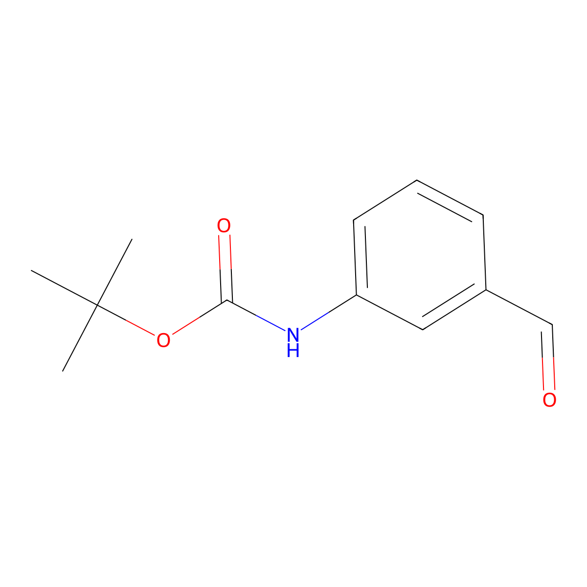3-(BOC-Amino)benzaldehyde molecular structure, CAS 176980-36-2