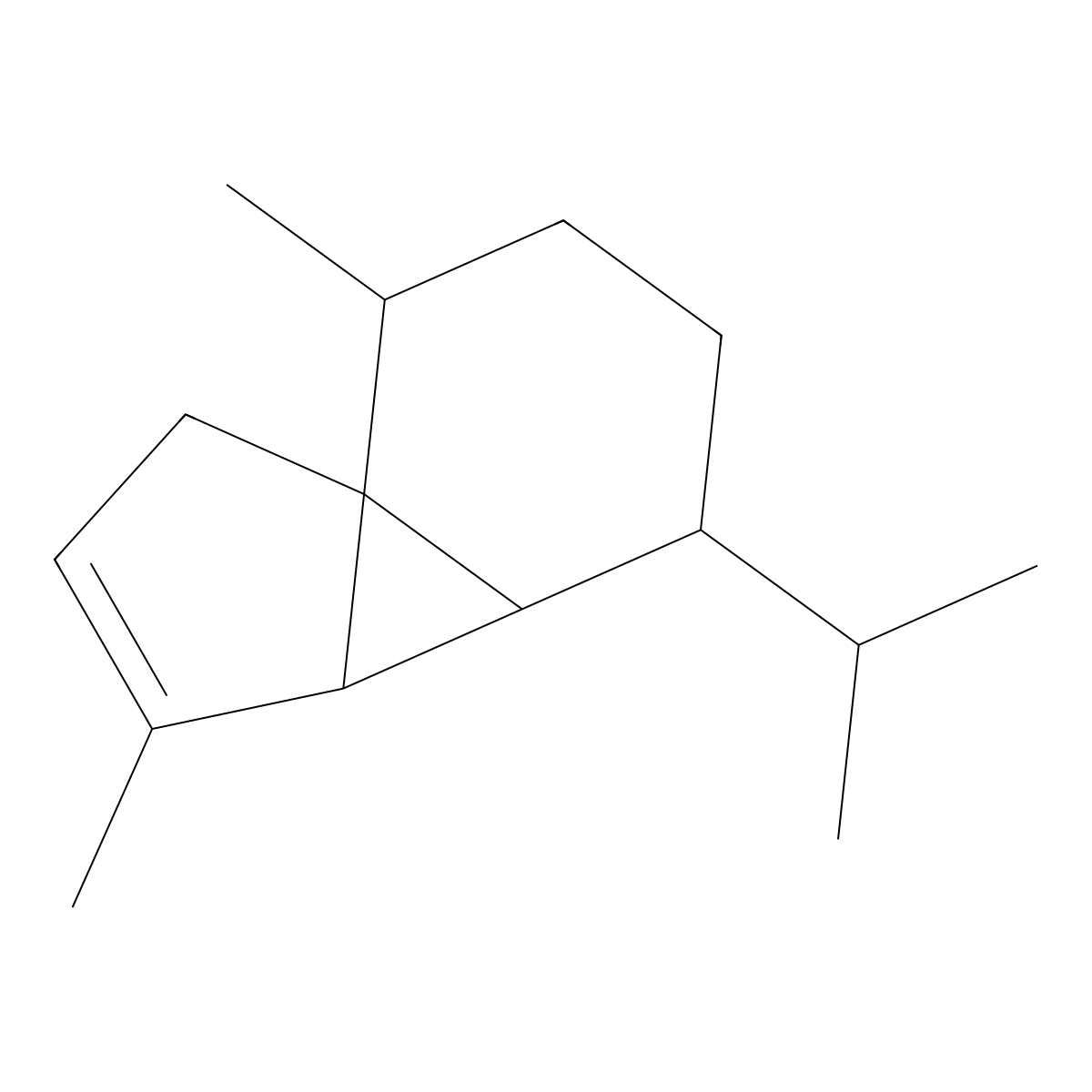 alpha-Cubebene molecular structure, CAS 17699-14-8