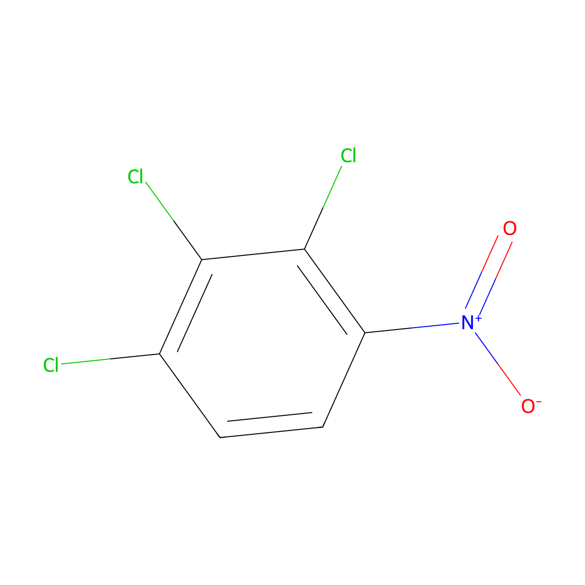 2,3,4-Trichloronitrobenzene molecular structure, CAS 17700-09-3