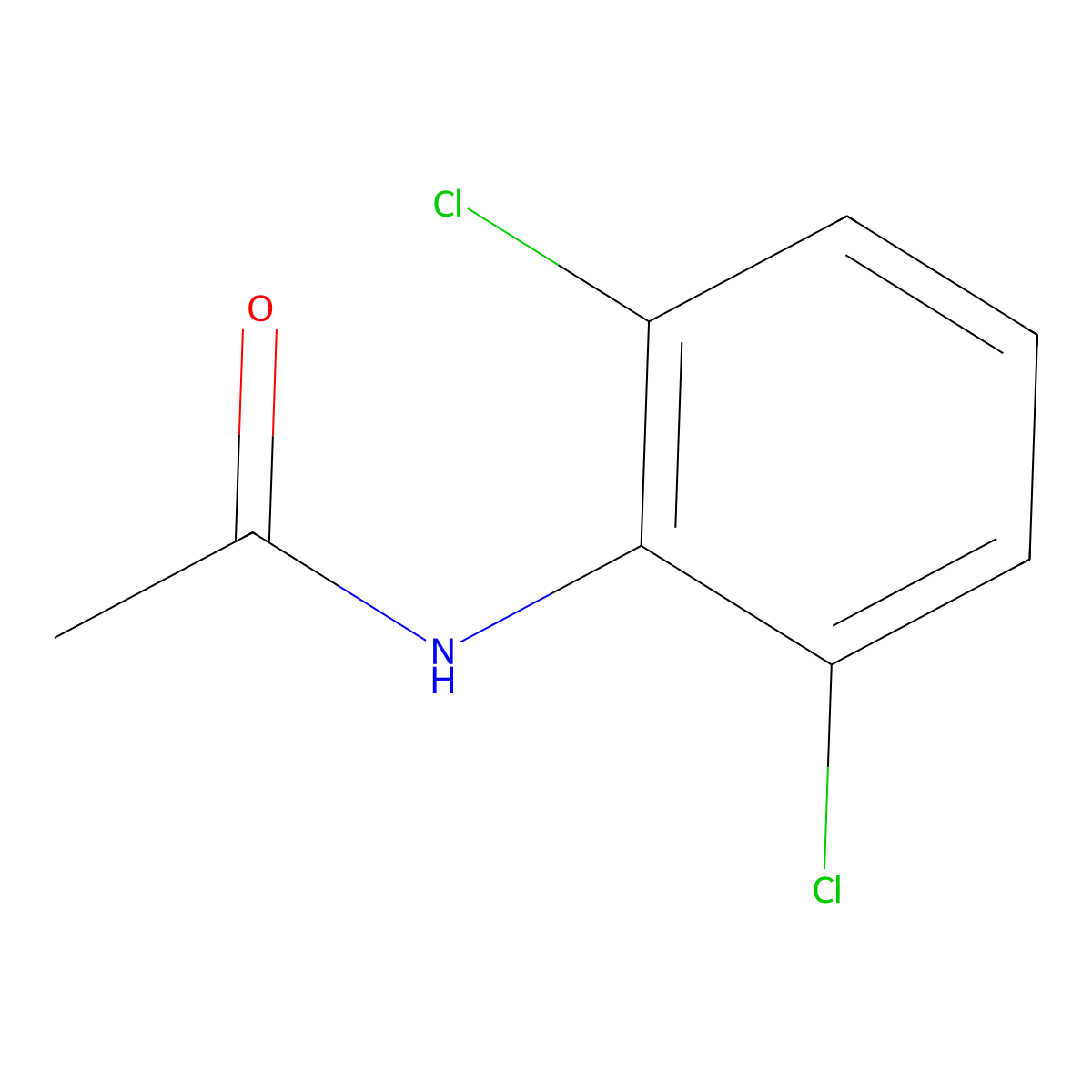 Acetamide, N-(2,6-dichlorophenyl)- molecular structure, CAS 17700-54-8