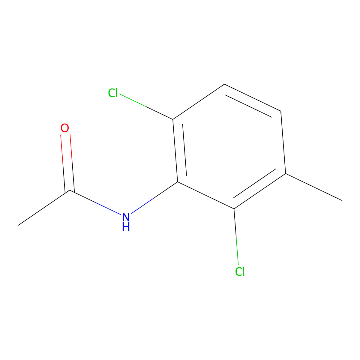 Acetamide, N-(2,6-dichloro-3-methylphenyl)- molecular structure, CAS 17700-55-9
