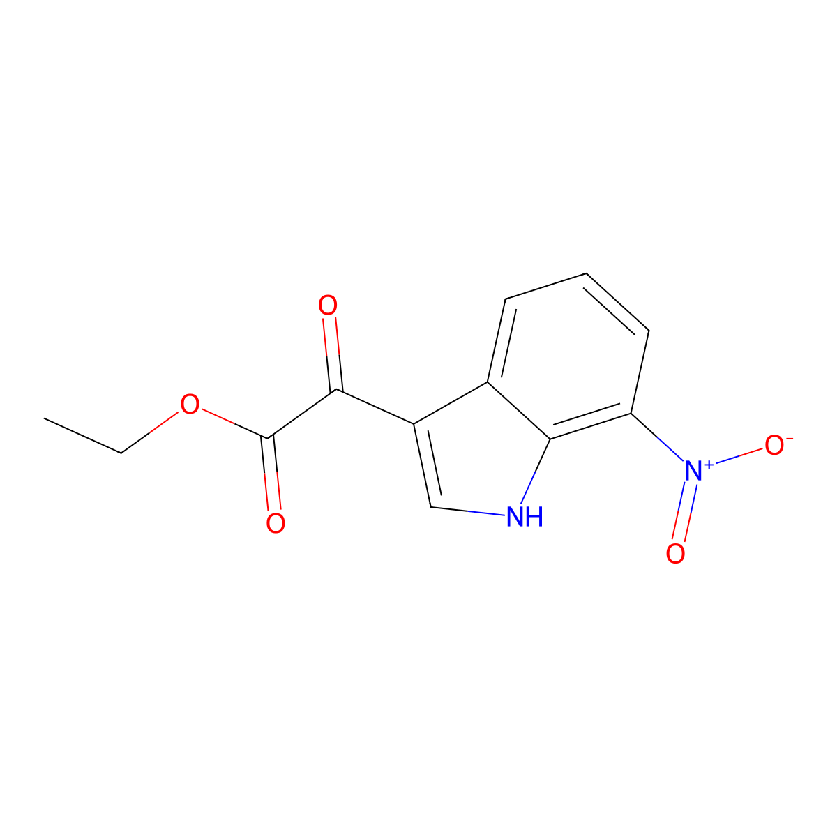 Ethyl 2-(7-Nitro-3-indolyl)-2-oxoacetate molecular structure, CAS 1770125-30-8