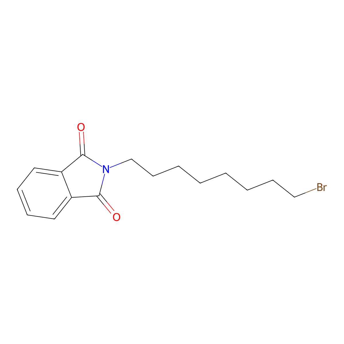 N-(8-Bromooctyl)phthalimide molecular structure, CAS 17702-83-9