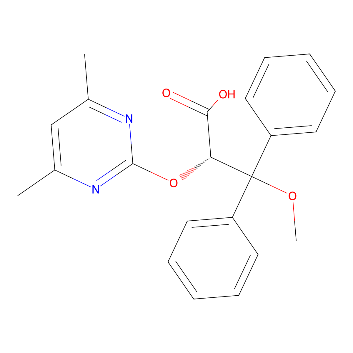 Ambrisentan molecular structure, CAS 177036-94-1