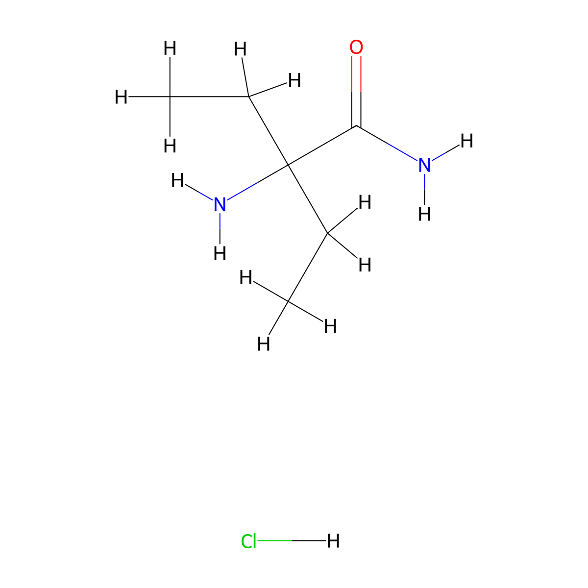 2-Amino-2-ethylbutanamide hydrochloride molecular structure, CAS 17704-75-5