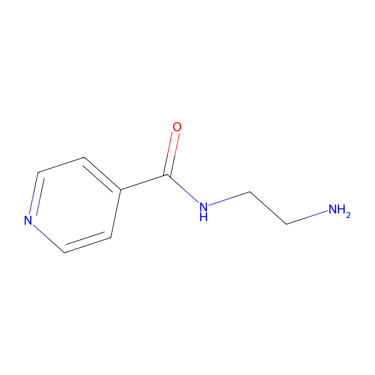 N-(2-Aminoethyl)isonicotinamide molecular structure, CAS 17704-88-0