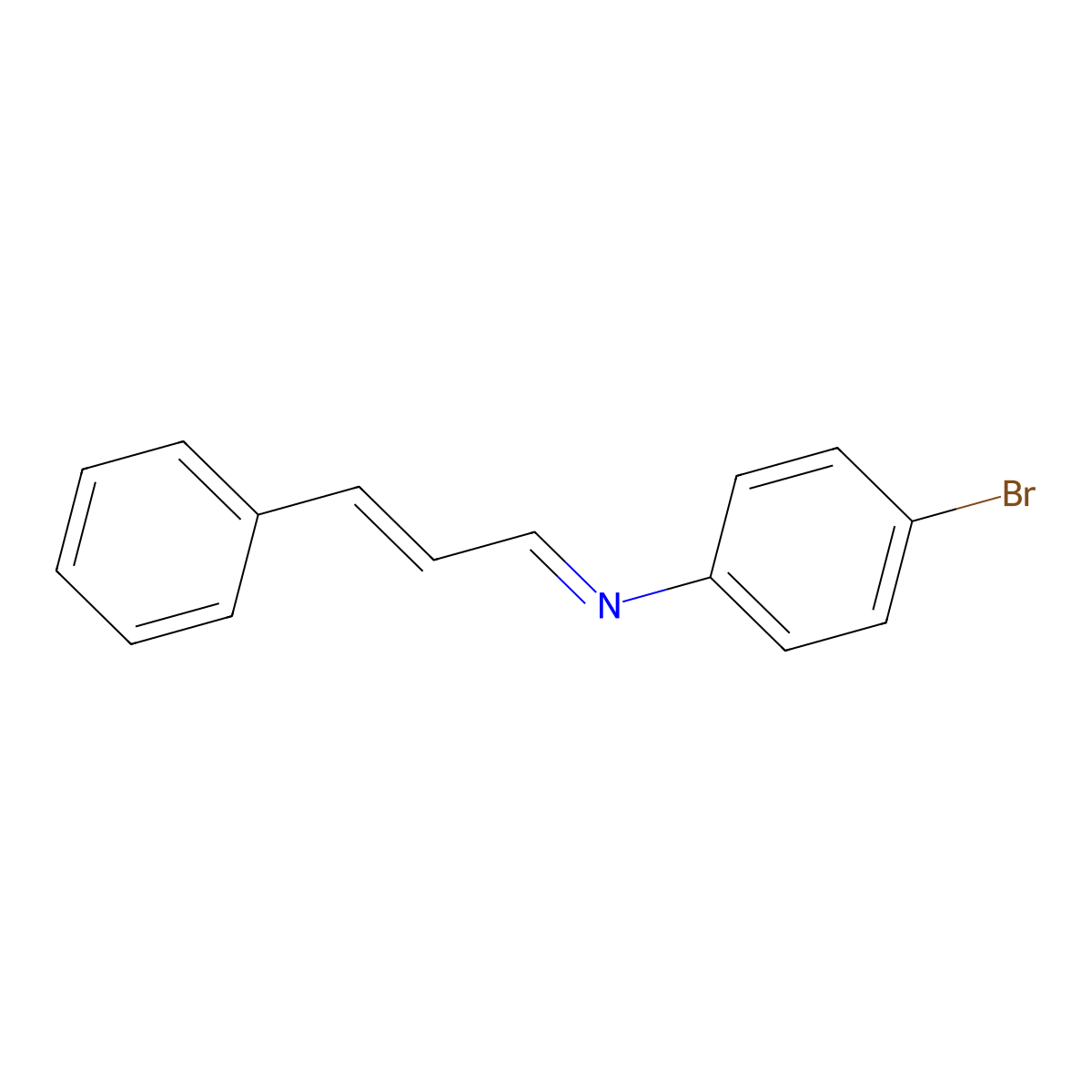 N-(4-bromophenyl)-3-phenylprop-2-en-1-imine molecular structure, CAS 17708-39-3