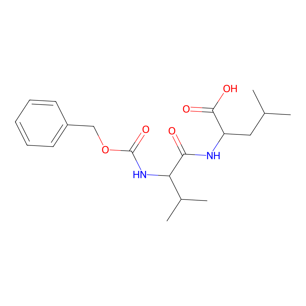 Z-Val-Leu molecular structure, CAS 17708-79-1