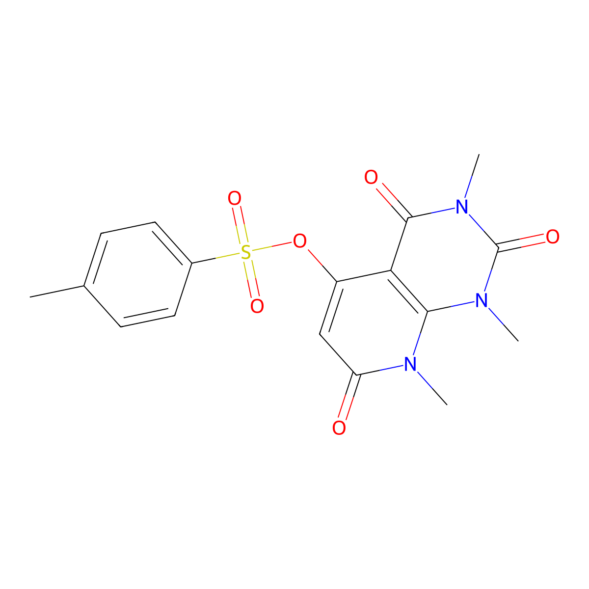 (1,3,8-Trimethyl-2,4,7-trioxopyrido[2,3-d]pyrimidin-5-yl) 4-methylbenzenesulfonate molecular structure, CAS 177082-53-0