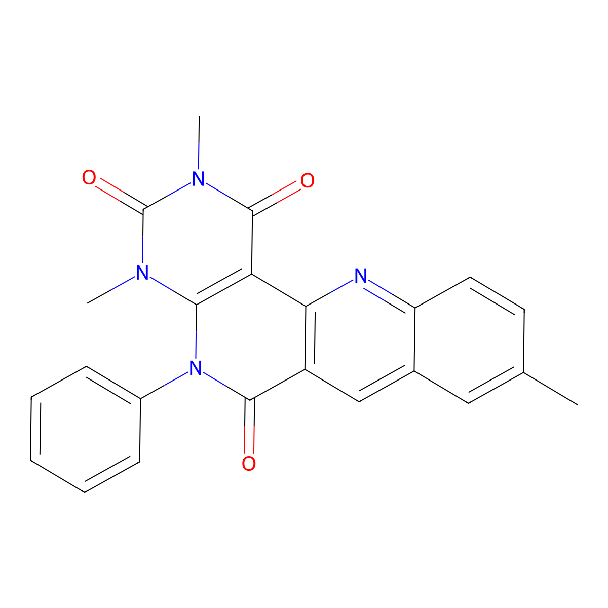 4,6,14-Trimethyl-8-phenyl-4,6,8,18-tetrazatetracyclo[8.8.0.02,7.012,17]octadeca-1(10),2(7),11,13,15,17-hexaene-3,5,9-trione molecular structure, CAS 177082-74-5