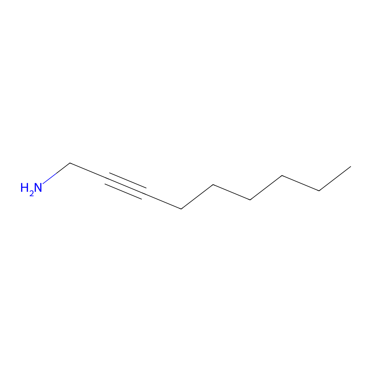 1-Amino-2-nonyne molecular structure, CAS 177086-99-6