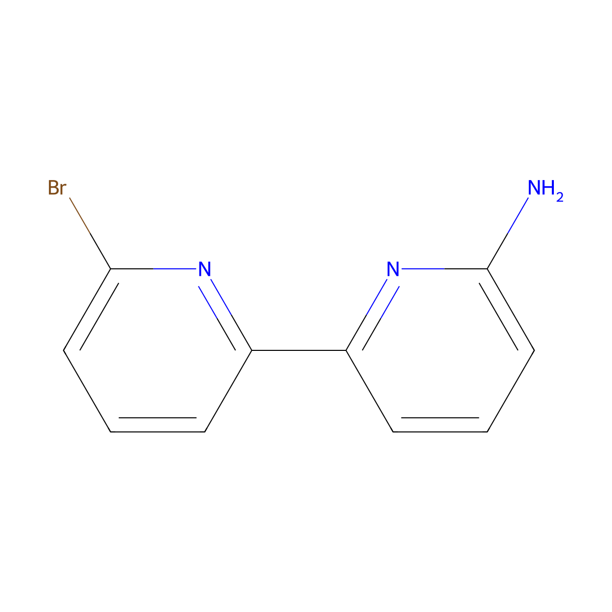 6-Bromo-6'-amino-2,2'-bipyridine molecular structure, CAS 177087-59-1