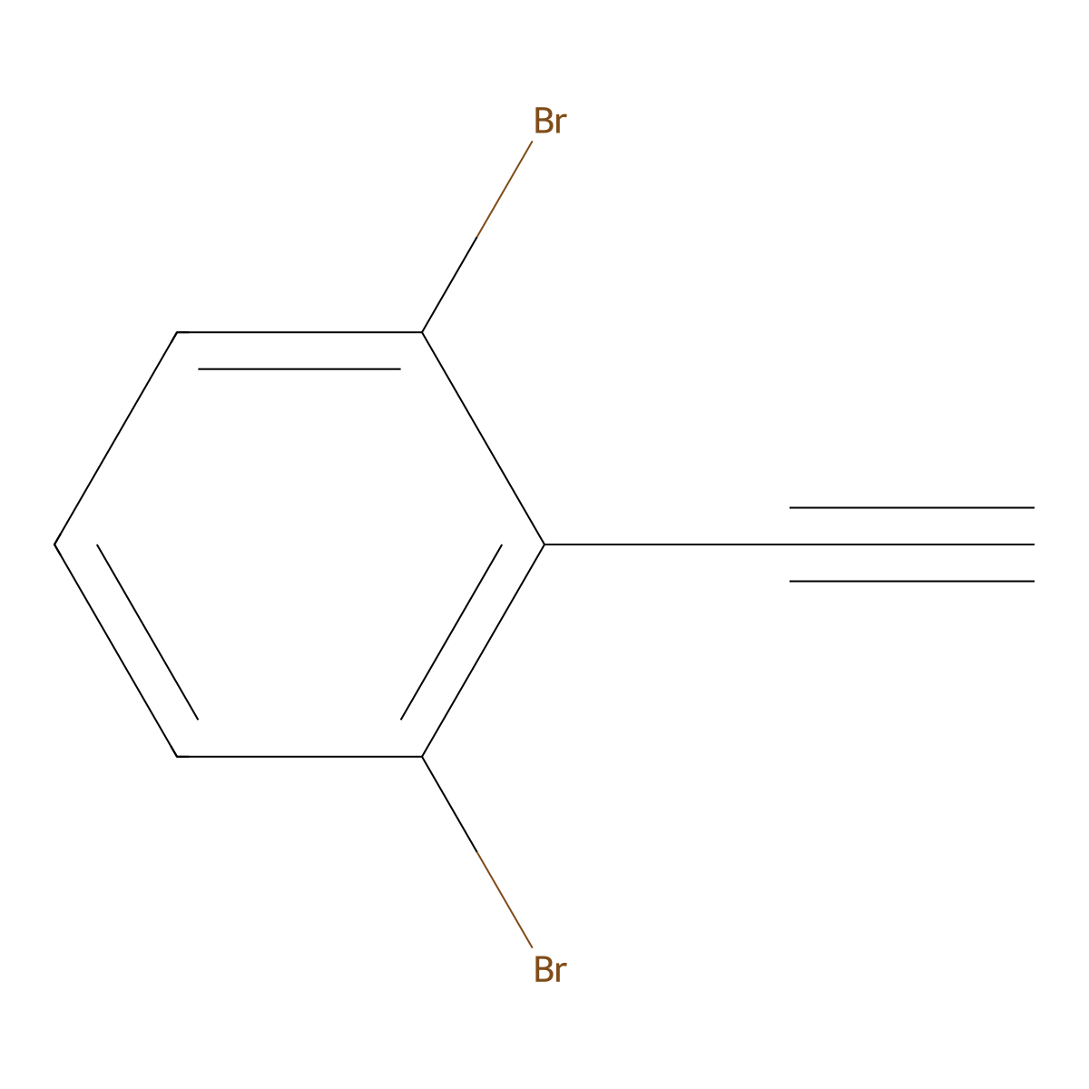 1,3-Dibromo-2-ethynylbenzene molecular structure, CAS 177094-74-5