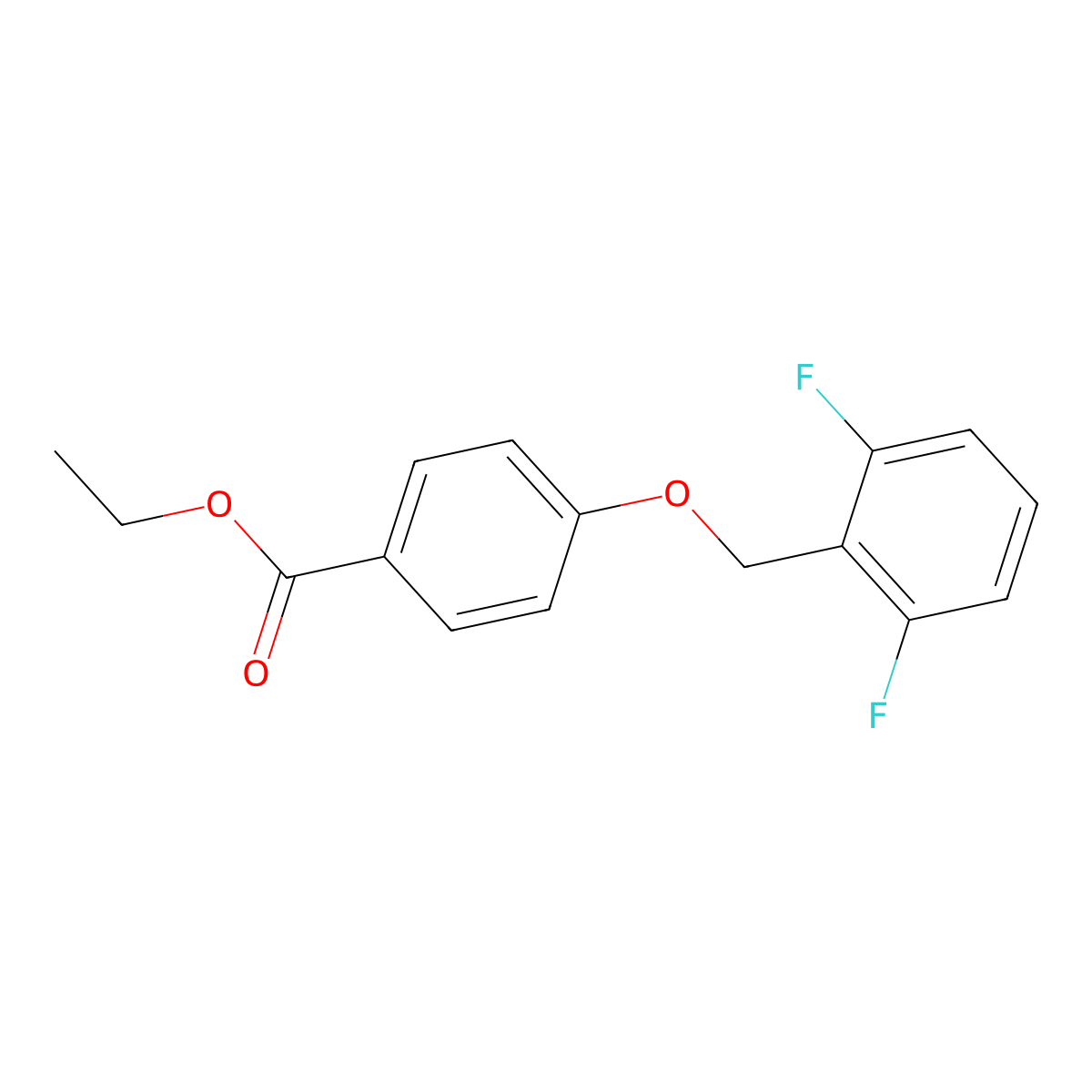 Ethyl 4-[(2,6-difluorophenyl)methoxy]benzoate molecular structure, CAS 1770981-95-7