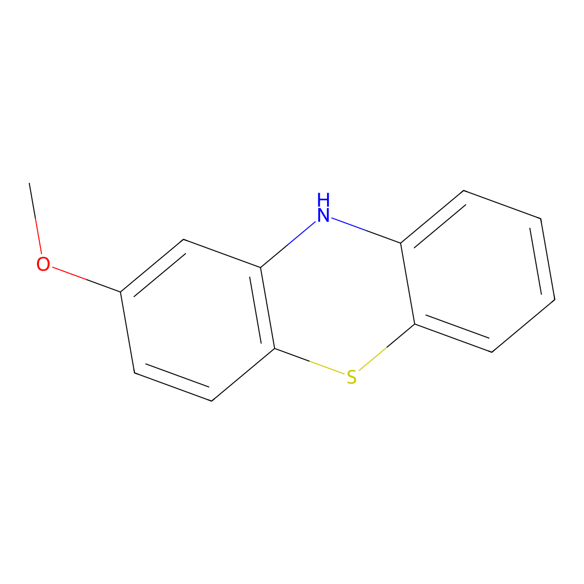 Methyl phenothiazin-2-yl ether molecular structure, CAS 1771-18-2