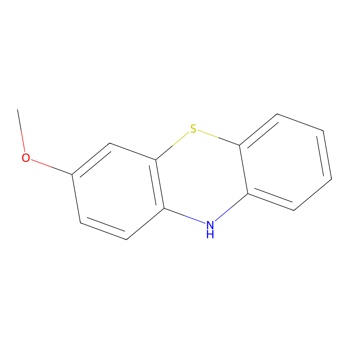 3-Methoxy-10H-phenothiazine molecular structure, CAS 1771-19-3