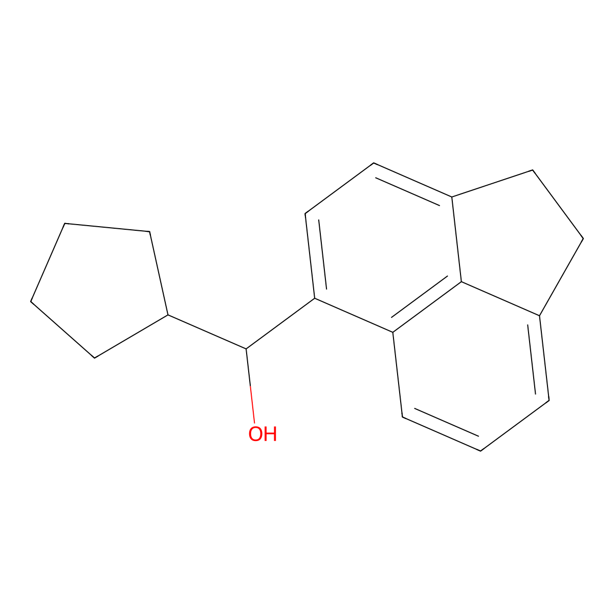 alpha-Cyclopentyl-1,2-dihydro-5-acenaphthylenemethanol molecular structure, CAS 1771198-61-8