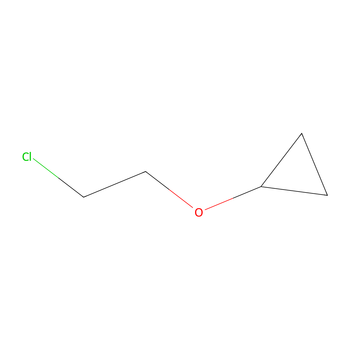 (2-Chloroethoxy)cyclopropane molecular structure, CAS 17714-18-0