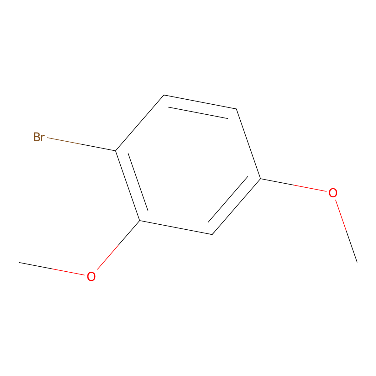 1-Bromo-2,4-dimethoxybenzene molecular structure, CAS 17715-69-4